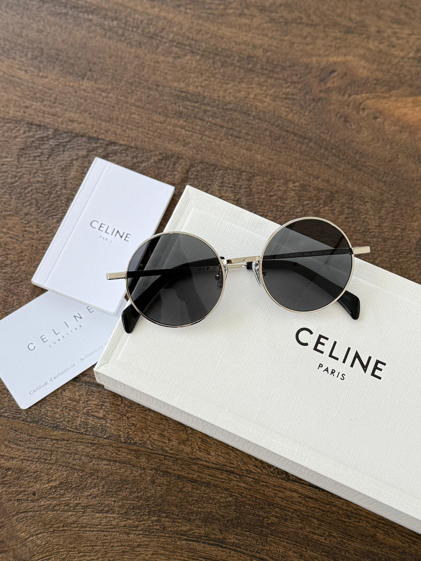 Celine Triomphe metal sunglasses
